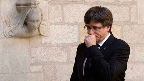 el presidente de la Generalitat, Carles Puigdemont