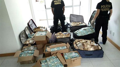 dinero halladas en un apartamento usado por el ex ministro Geddel Vieira Lima La operación “Tesoro Perdido” en Brasil “recupera” más de 16 millones de dólares