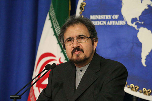 el portavoz de la cancillería iraní, Bahram Qasemi Irán confirma visita de delegación oficial saudita