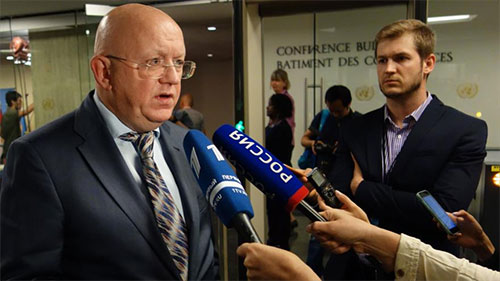 el embajador ruso ante la ONU, Vasili Nebenzia El embajador ruso ante la ONU insta a EEUU a respetar el pacto nuclear con Irán