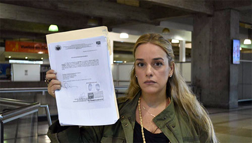 Lilian Tintori Venezuela rechaza las “intromisiones” de España y Francia por el caso Tintori