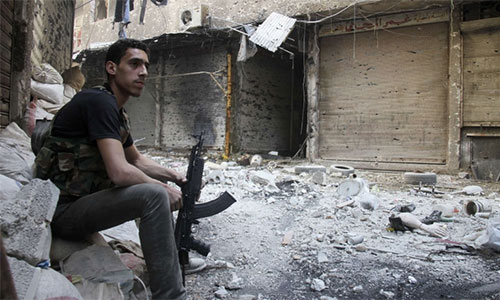 terroristas en zonas al sur de Damasco entre la rendición o la muerte Los terroristas en zonas al sur de Damasco entre la rendición y la muerte