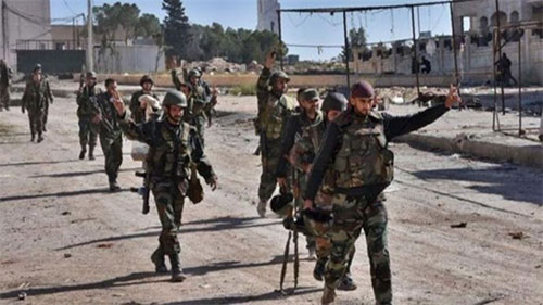 Tropas sirias entran al aeródromo Ejército sirio recupera la estratégica base militar de Abu Duhur, en Idlib