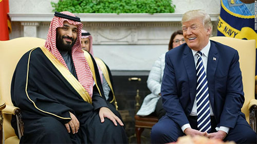 Trump con Bin Salman Trump cierra filas con Bin Salman en el caso Jashoggi y blinda su alianza con Riad
