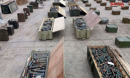 armamento de terroristas encontrado en Siria Hallan más escondites de armamento de terroristas en Siria