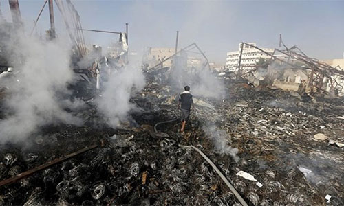 La agresión saudí destruye un hospital en Hodeida La agresión saudí destruye un hospital en la ciudad yemení de Hodeida