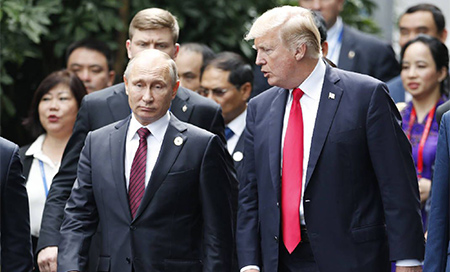 Los presidentes Vladímir Putin y Donald Trump Putin y Trump se reunirán durante la cumbre del G20 en Argentina
