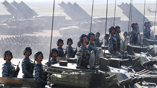 Fuerzas Armadas de China durante un desfile