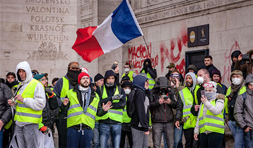 protesta de los “chalecos amarillos” en París Detenido un líder de los “chalecos amarillos” en París