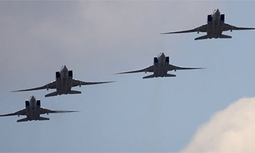 aviones militares rusos Aviones rusos y sirios bombardean posiciones de los terroristas en Idlib