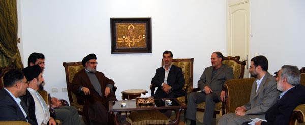 NASRALLAH RECIBIÓ EL VICEPRESIDENTE DEL CONCEJO DEL SHURA ISLAMI IRANÍ