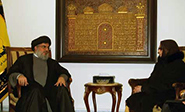 Sayed Nasrol&#225 recibe en Beirut al s&#237mbolo de Resistencia argelina