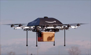 Pedido v&#237a Internet, enviado con un drone