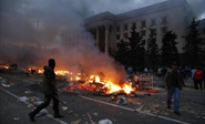 Al menos 42 muertos por los disturbios y un incendio en Odesa
