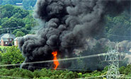 Descarrilla un tren con carga toxica en Tennessee 