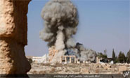 Daesh publica fotos de la destrucci&#243;n de Baal shamin en Palmira