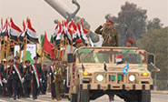 Gran desfile militar del Ejército iraquí en el centro de Bagdad