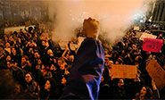 Tercera noche de manifestaciones contra Trump