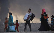 Miles de familias huyen de los combates en Mosul