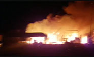Un incendio calcina un mercado en Bolivia