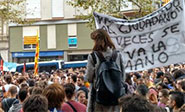 Paro cívico en protesta contra la actuación policial durante el referéndum