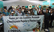 Campesinos guatemaltecos en marcha pedirán renuncia de Jimmy Morales