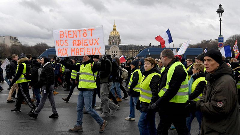 Francia: Los &ldquo;Chalecos amarillos&rdquo; protestan por und&eacute;cimo s&aacute;bado