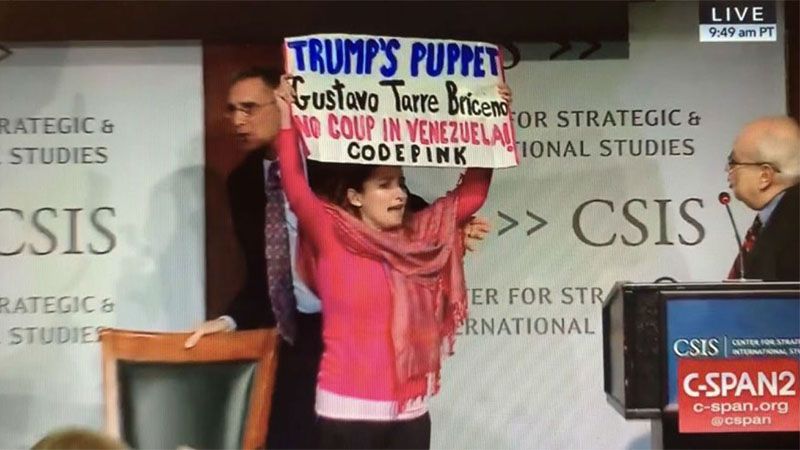 Activistas interrumpen discurso del representante de Guaid&oacute; ante la OEA: Nadie leg&iacute;timo te design&oacute;