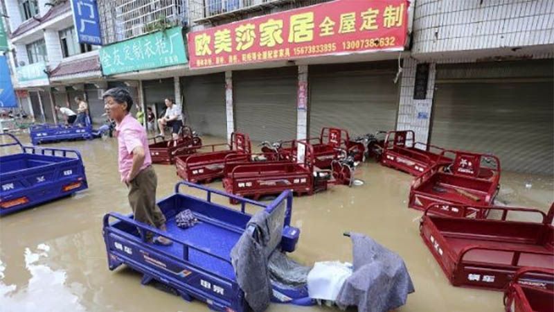 Evacuadas m&aacute;s de 150.000 personas por las inundaciones en el este de China