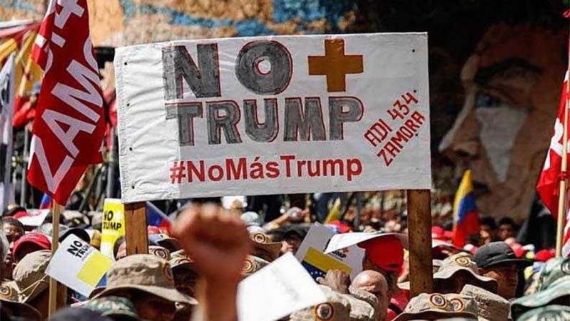 Campa&ntilde;a venezolana &ldquo;No m&aacute;s Trump&rdquo; alcanza 9 millones de firmas