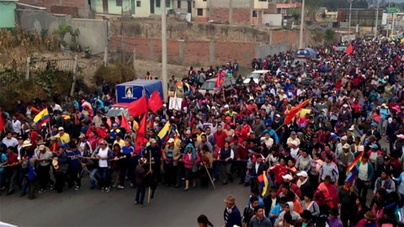 Los ind&iacute;genas de Ecuador se disponen a tomar la capital