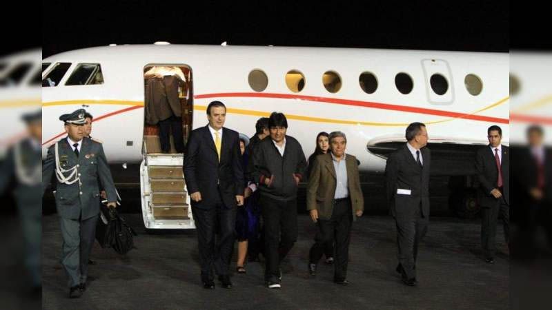 Evo Morales llega a M&eacute;xico