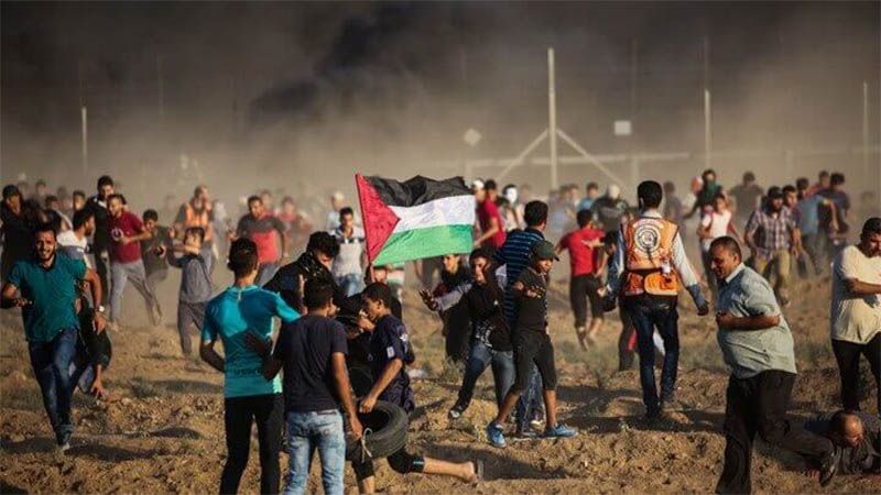 Los palestinos reanudan las marchas del retorno tras tres semanas de pausa