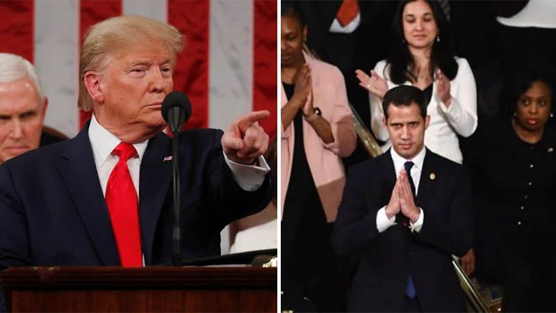 Trump reitera su apoyo a Guaid&oacute; en el discurso del Estado de la Uni&oacute;n