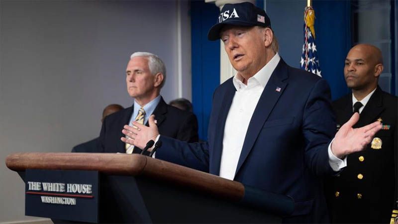 Trump se contradice a s&iacute; mismo y admite que el coronavirus ya est&aacute; fuera de control