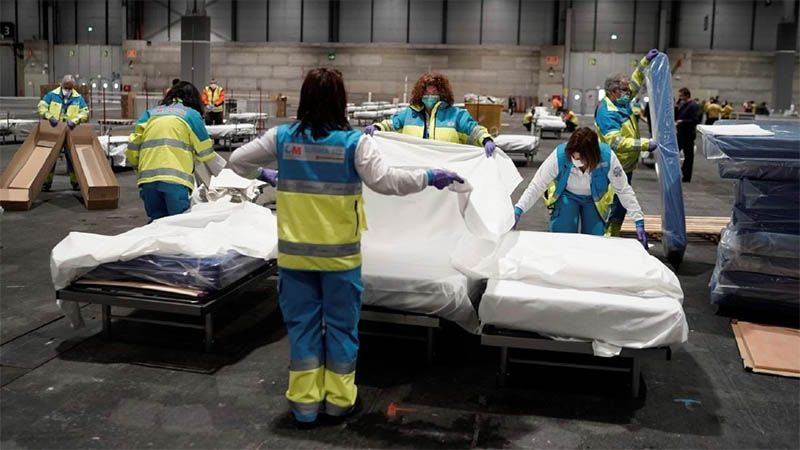 Los casos de coronavirus en Espa&ntilde;a ascienden a 33.089, 2.182 muertos y 3.355 curados