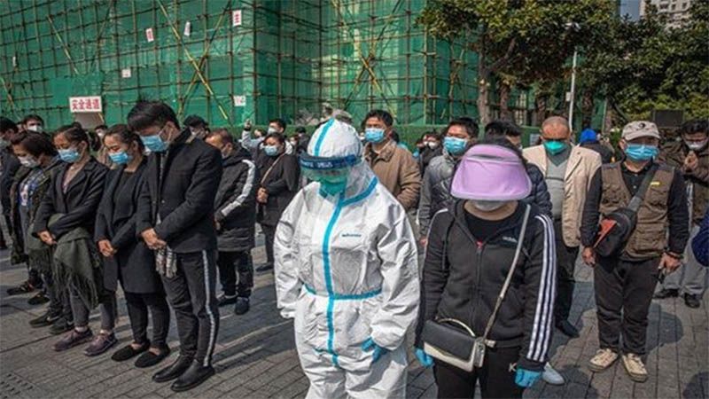 China rinde homenaje a las v&iacute;ctimas del coronavirus