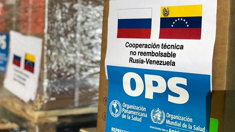 Arriban a Venezuela m&aacute;s de 20 toneladas de ayuda humanitaria de Rusia y China