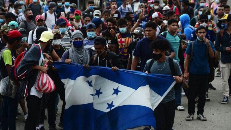 Una nueva Caravana Migrante parte desde Honduras a EEUU en plena pandemia