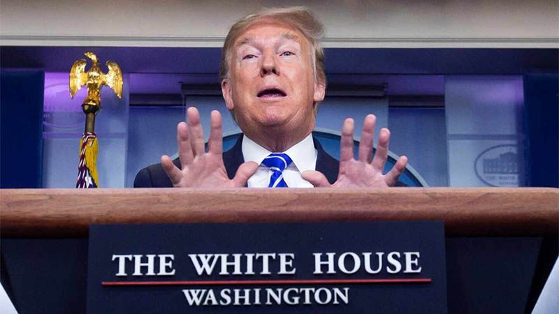 Usuarios de Twitter recomiendan a Trump beber lej&iacute;a contra el coronavirus