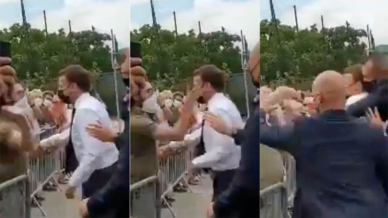 Condenado a cuatro meses de prisi&oacute;n el joven franc&eacute;s que abofete&oacute; a Macron