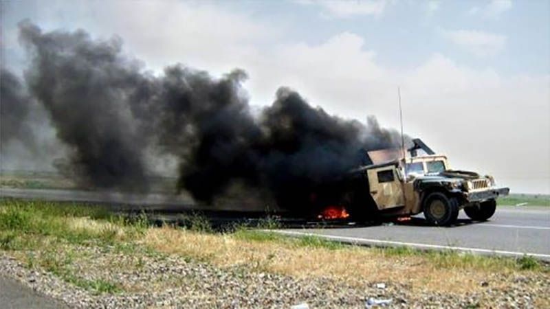 Otro convoy log&iacute;stico de EEUU es blanco de un ataque con bomba en el sur de Iraq