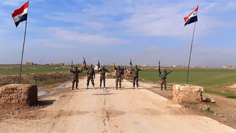 El Ej&eacute;rcito sirio bloquea el paso de un convoy de EEUU en la provincia de Al-Hasaka