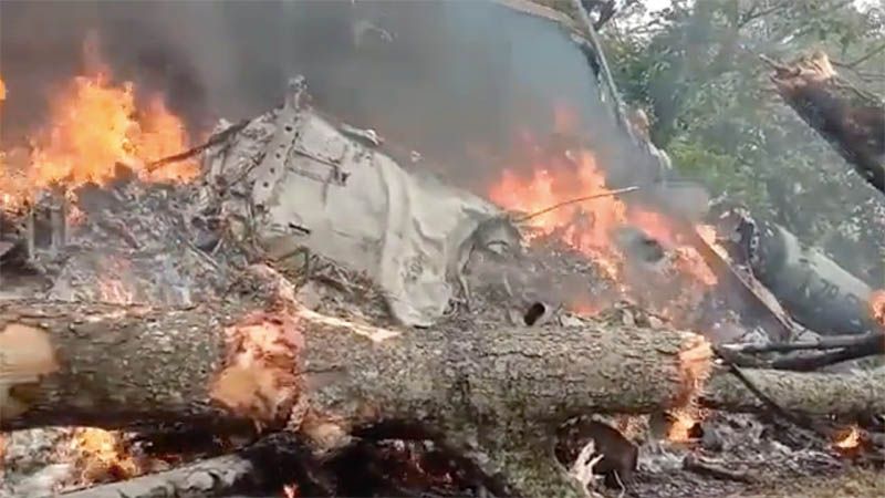 Se estrella un helic&oacute;ptero en la India con el jefe del Ej&eacute;rcito a bordo