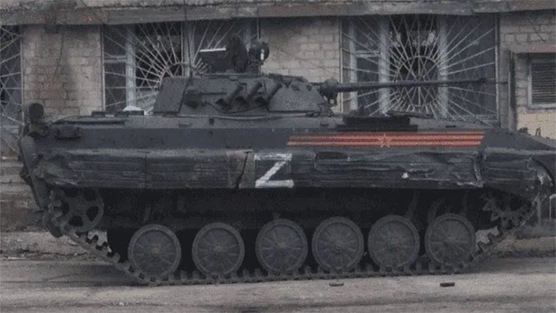 &iquest;Qu&eacute; significan las letras que usan los militares rusos en Ucrania?