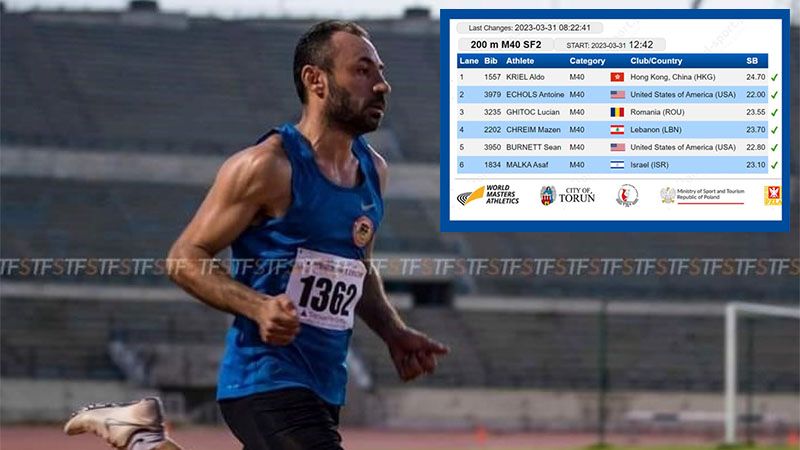 Liban&eacute;s abandona mundial de atletismo para no tener que correr al lado de un israel&iacute;