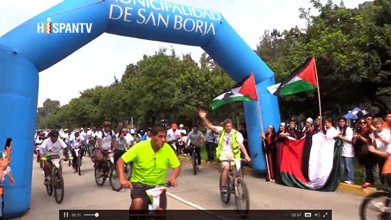 Per&uacute; celebra evento deportivo a favor de Palestina