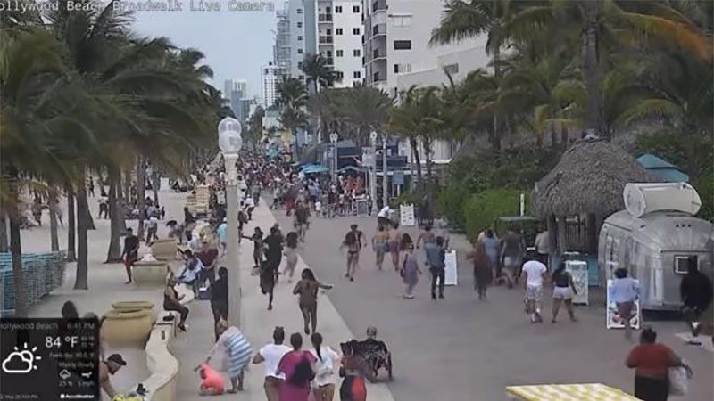 Varias personas heridas en un tiroteo en un paseo mar&iacute;timo en el sur de Florida