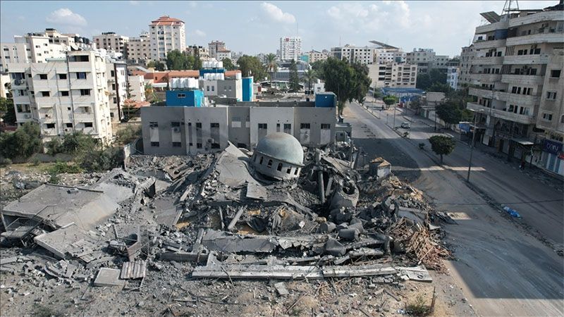Los bombardeos israel&iacute;es destruyen una de las mezquitas m&aacute;s antiguas de Gaza