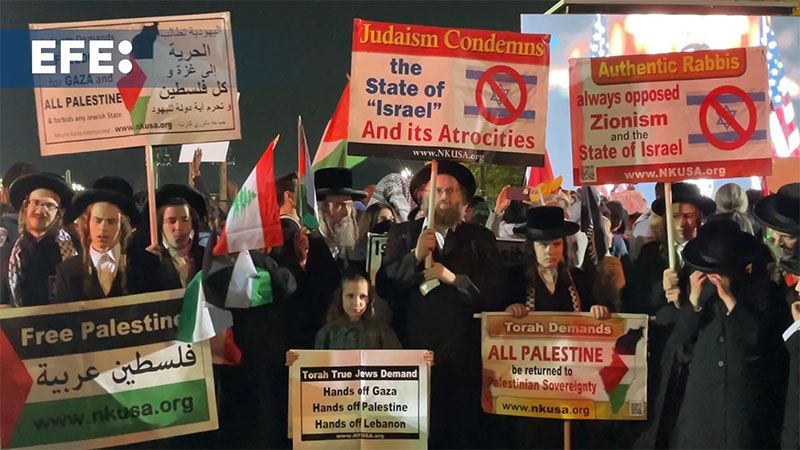 Manifestantes pro Palestina abuchean a Harris junto a su simb&oacute;lico mitin en Washington